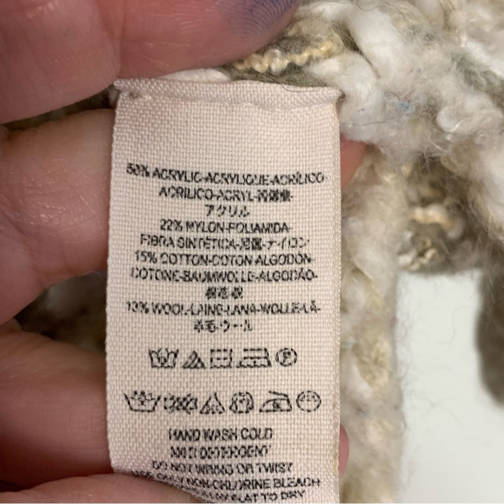 Free People Linus Loose Knit Striped Sweater size XS - Picture 5 of 6